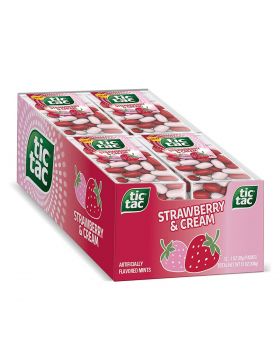 TIC TAC BIG PK STRAW CREAM 12CT