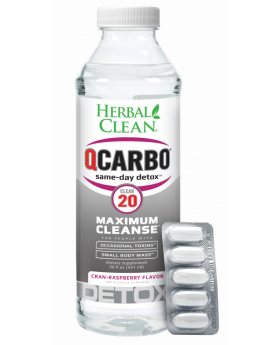 QCARBO DETOX 20OZ CRAN RASPBERRY
