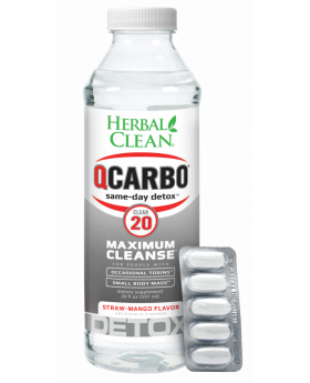 QCARBO DETOX 20OZ STRAW MANGO