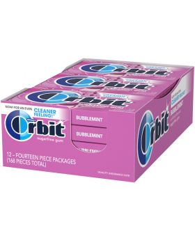 ORBIT BUBBLE MINT 12CT