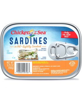 SARDINES IN OIL SMKED 3.75OZ
