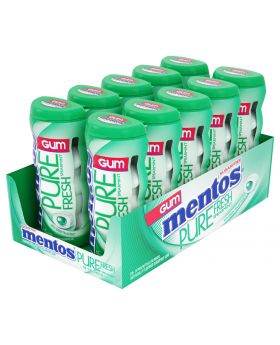 MENTOS GUM PURE SPEARMINT 10CT