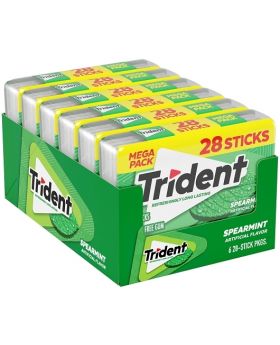 TRIDENT 28 PC SPEARMINT 6CT