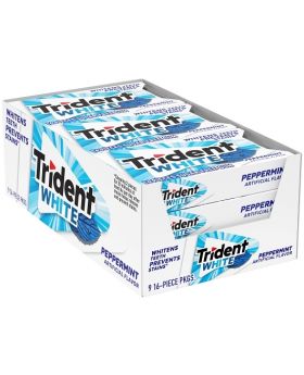 TRIDENT WHITE PEPPERMINT 9CT
