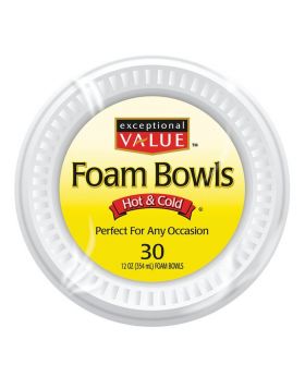 EV FOAM BOWL 12OZ 30CT