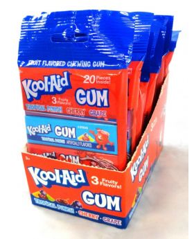 KOOL-AID GUM 3 FLAVORS 10CT
