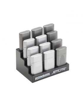 RONSON JETLITE LIGHTER 12PC DISP