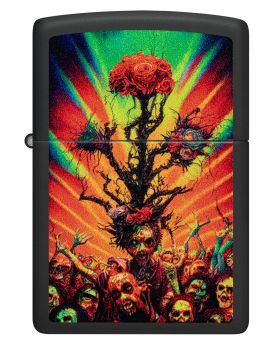 ZIPPO LIGHTER ABSTRACT ZOMBIE DE