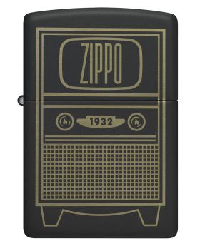 ZIPPO LIGHTER VINTAGE TV DESIGN