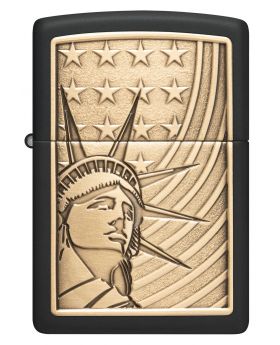 ZIPPO LIGHTER LADY LIBERTY EMBLE