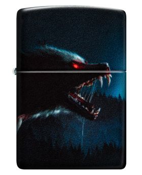 ZIPPO LIGHTER HORROR WOLF DESIGN