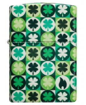 ZIPPO LIGHTER CLOVER DESIGN