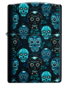 ZIPPO LIGHTER SUGAR SKULLS DESIG