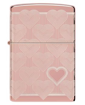 ZIPPO LIGHTER HEART ROSE GOLD
