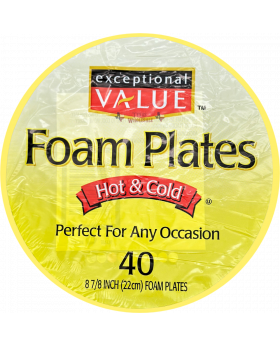 EV FOAM PLATES 40PK 12CT