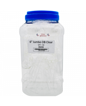 GLASS OB 6IN JUMBO CLR OBJ228 60