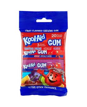 KOOL-AID GUM 3 FLAVORS CHEWY 30C