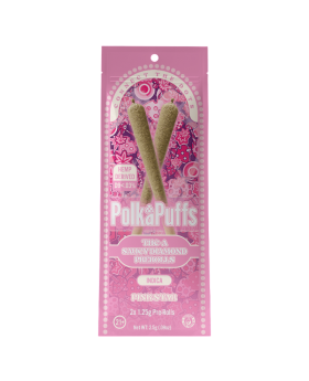 POLKA PUFF ROLLS PINK 10/2PK