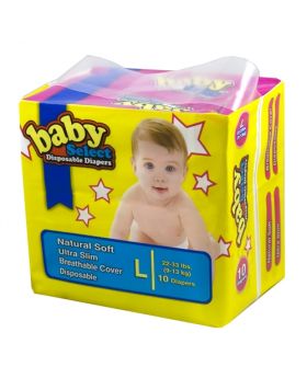 SELECT BABY DIAPERS LARGE 10CT