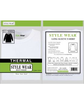 STYLE WEAR THERMAL WHITE LG 6CT