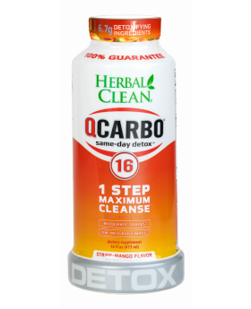 QCARBO DETOX 16OZ STRAW MANGO