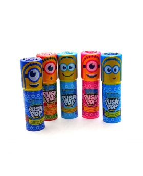 PUSH POP MINION FRUIT CANDY 20CT