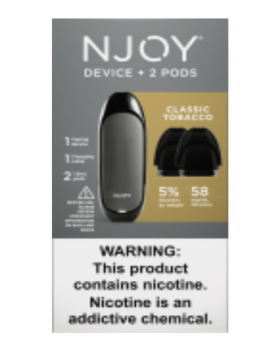 NJOY DEVICE CL TOBACCO 5% 2/5CT