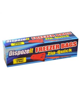 DISPOZEIT ZIPLOC QUART 12CT