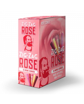 ZIG ZAG CONES ROSE MINI 5PK 8CT