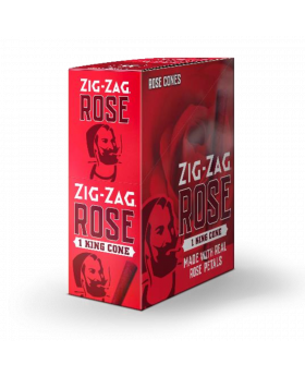 ZIG ZAG CONES ROSE RED KS 12CT