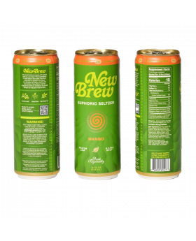 NEW BREW MANGO 12OZ 12CT