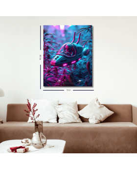 CANVAS FRAME 16x20 ALIEN SURFING