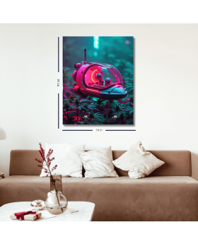 CANVAS FRAME 16x20 ALIENS UFO