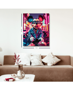 CANVAS FRAME 16x20 MICKEY MIAMI