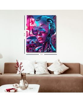 CANVAS FRAME 16x20 ROBOT UFO