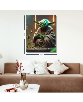 CANVAS FRAME 16x20 YODA WEED